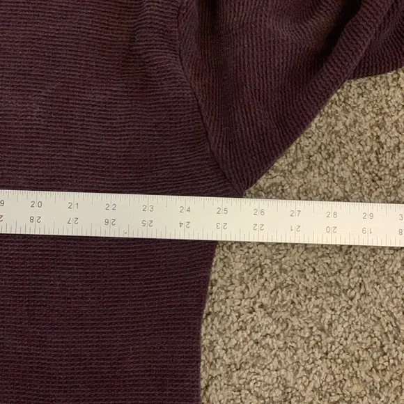 Athleta Deep Purple Waffle Top - Picture 5 of 6